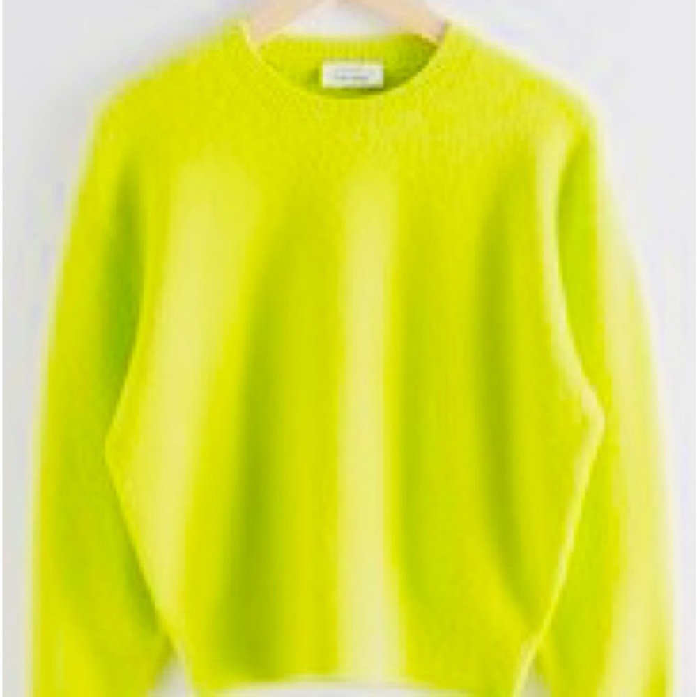 SOLD💛Neon Yellow Mohair Sweater💛